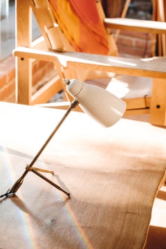 Pair of 1950s Giuseppe Ostuni 'Ochetta Grande' Wall or Table Lamps for O-Luce