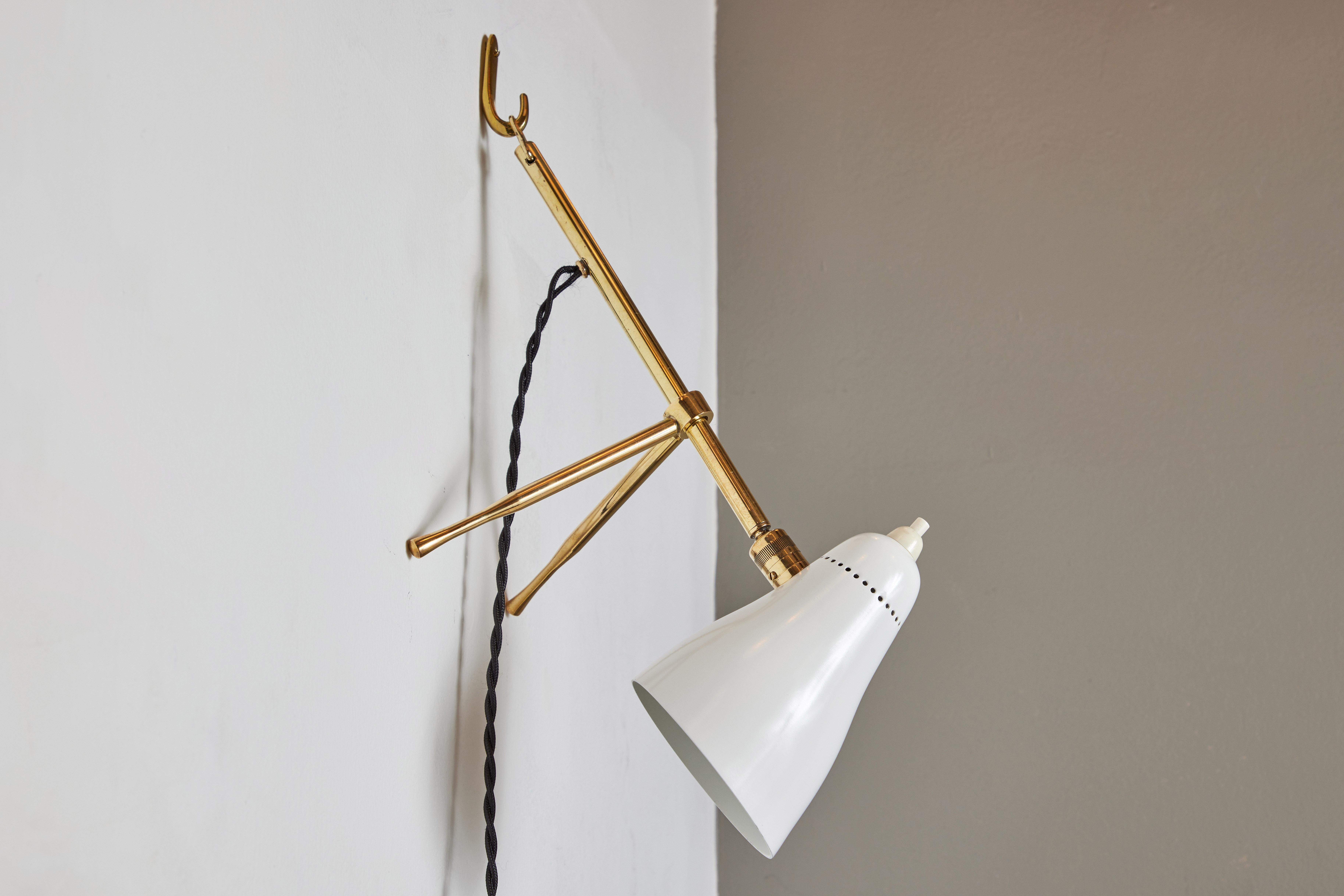 Paar Giuseppe Ostuni 'Ochetta' Wand- oder Tischlampen aus den 1950er Jahren für O-Luce im Angebot 10