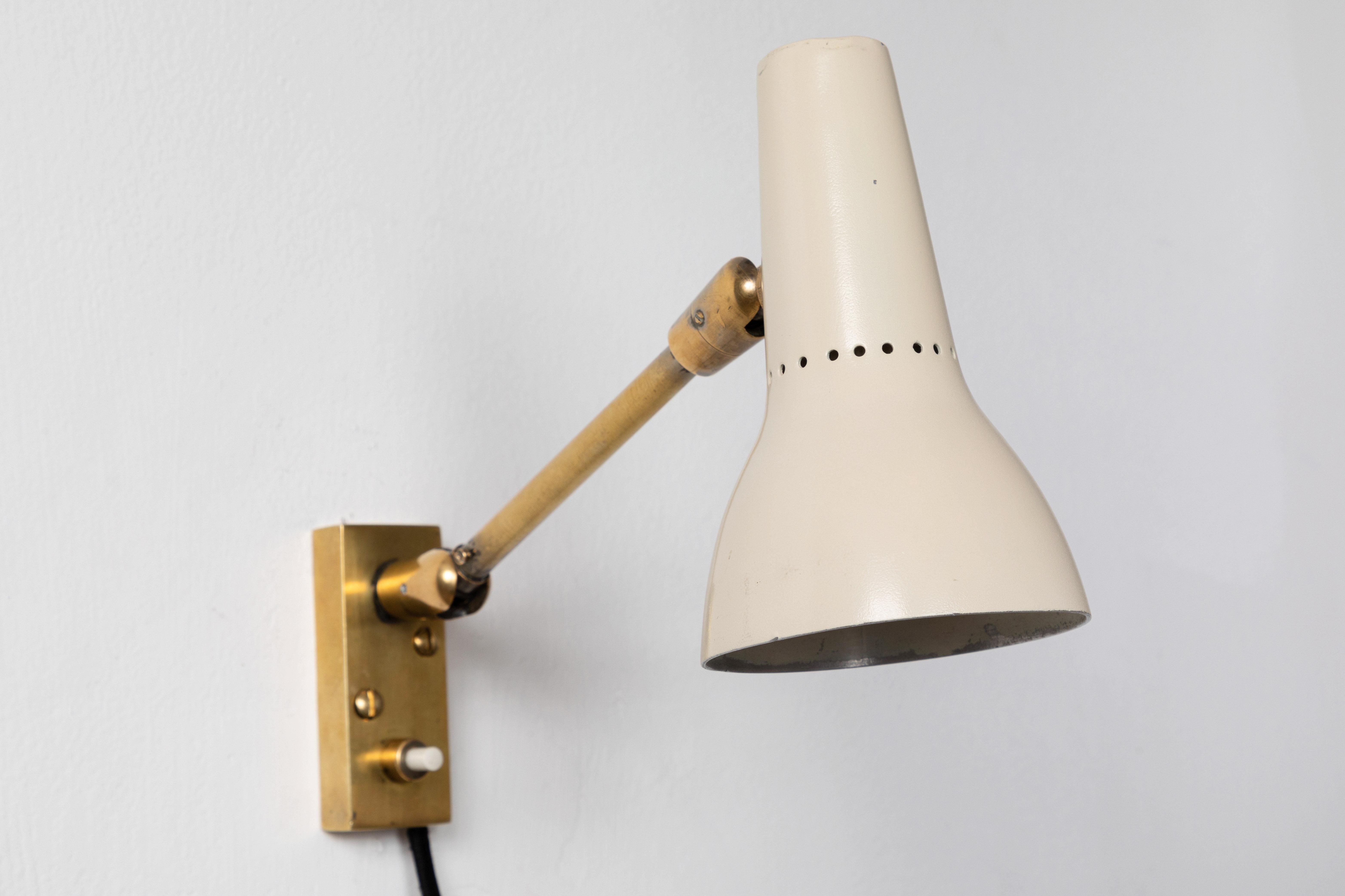 Pair of 1950s Giuseppe Ostuni Wall Lamps for O-Luce 2