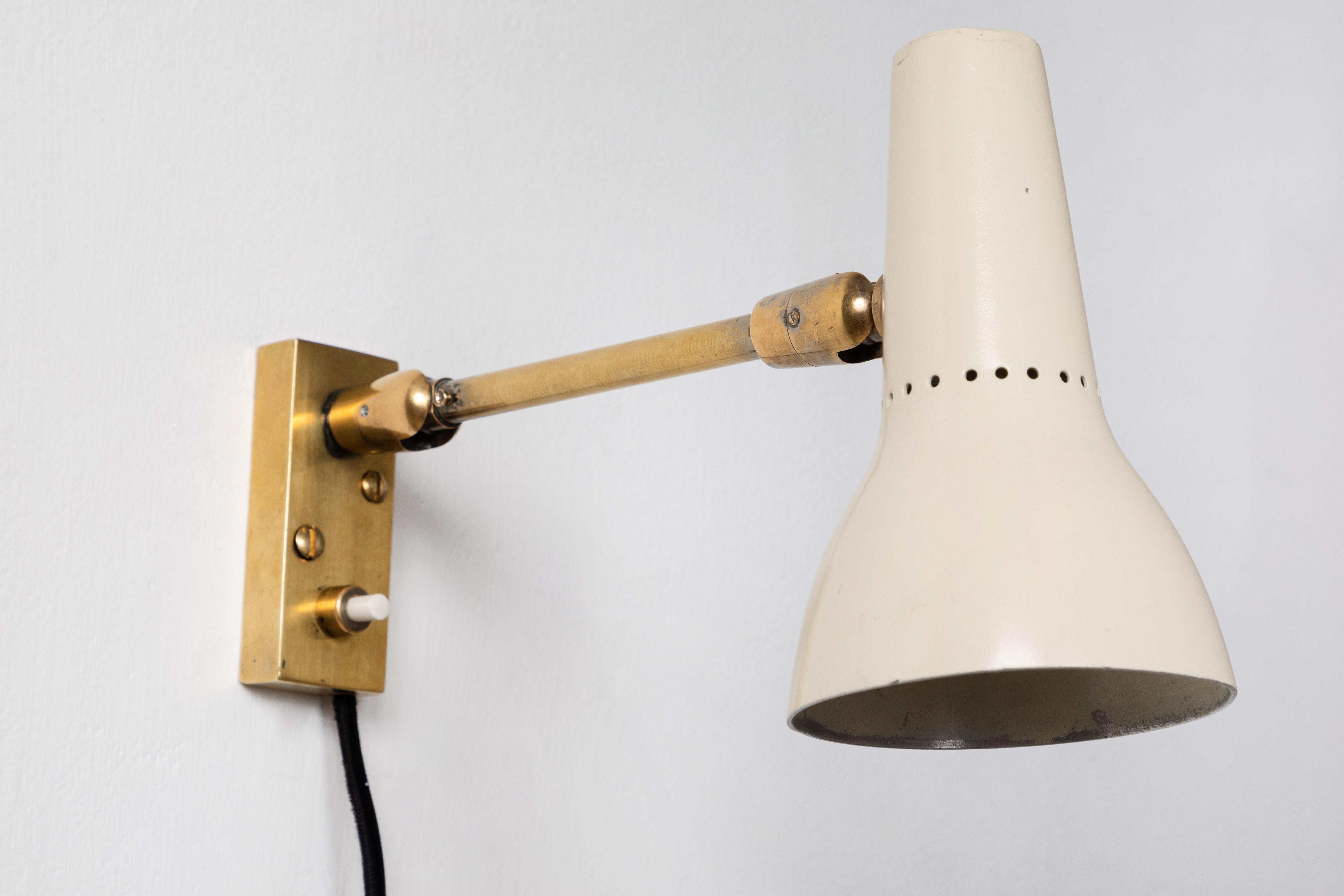 Pair of 1950s Giuseppe Ostuni Wall Lamps for O-Luce 3