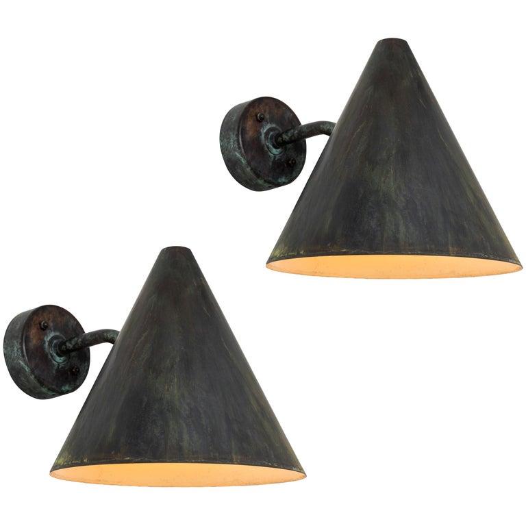 Pair of 1950s Hans-Agne Jakobsson 'Tratten' Outdoor Sconces 6