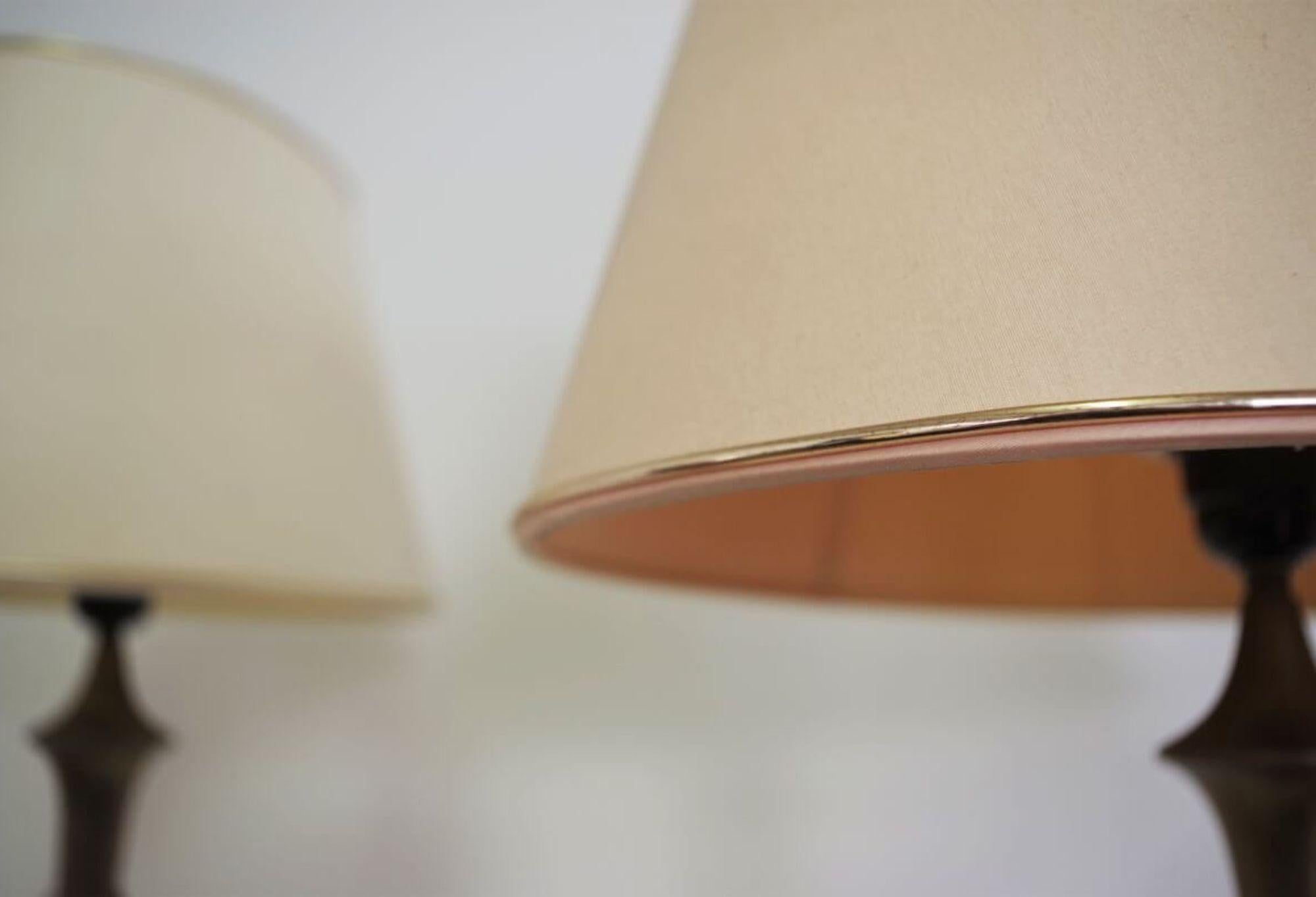 Mid-20th Century Paire de lampes de table 
