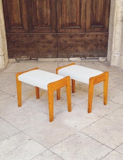 Pair of 1950s Ico Parisi Foot stools