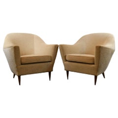 Pair of 1950's Ico Parisi Lounge Chairs