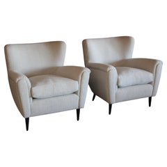 Pair of 1950s Italian Armchairs Attributed to Guglielmo Ulrich
