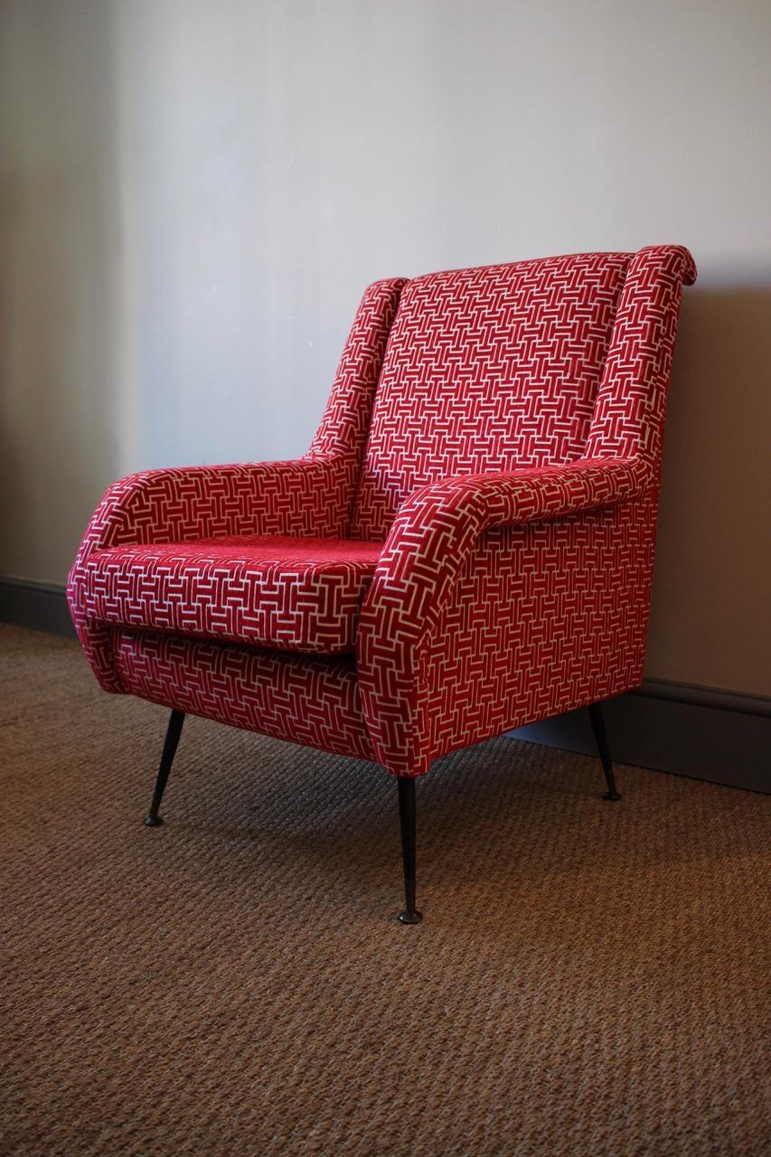 Pair of 1950s Italian Armchairs In Good Condition In Gloucestershire, GB