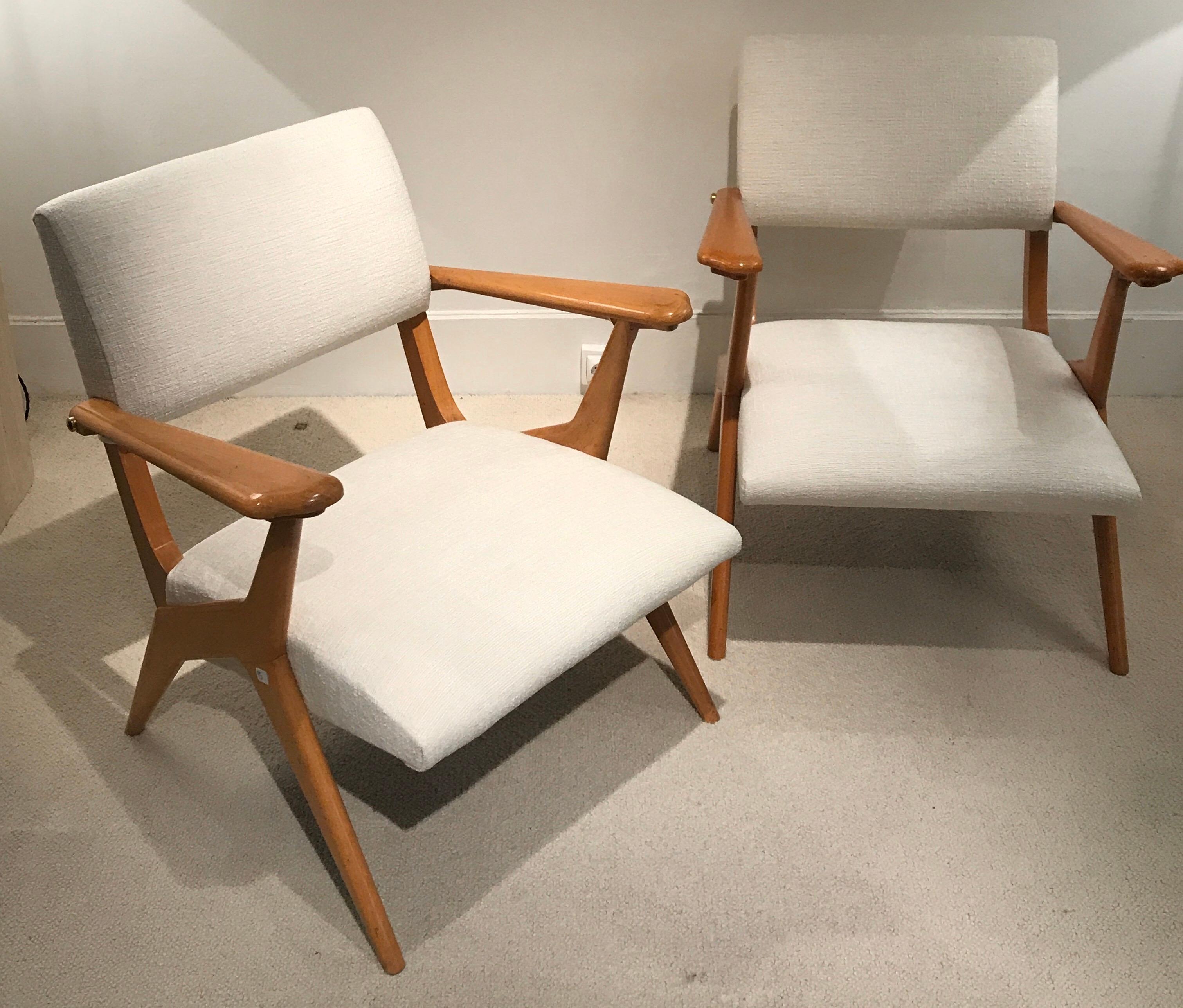 Pair of 1950s Italian Armchairs 1