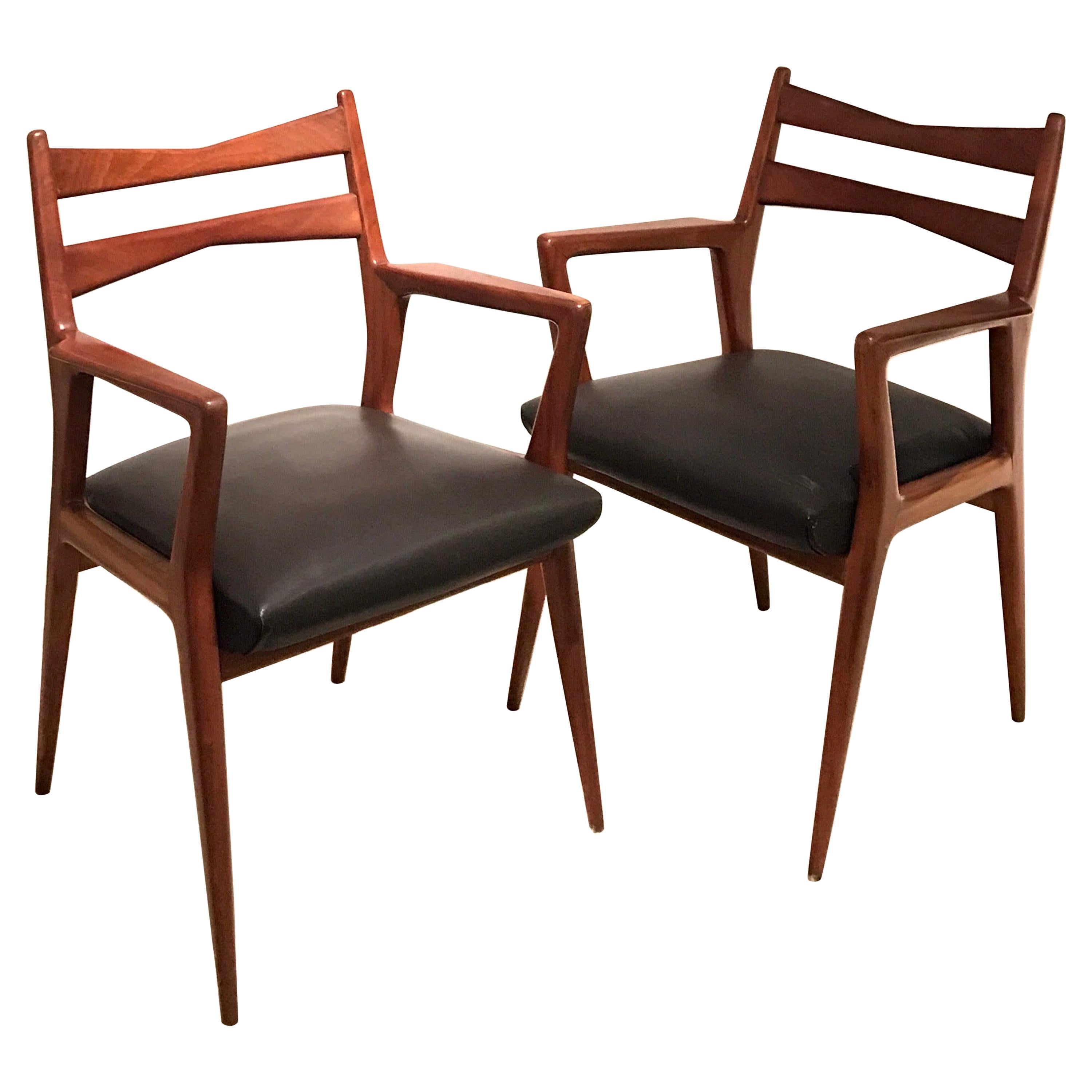 Pair of 1950s Italian Armchairs