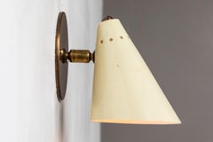 Pair of 1950s Italian Cone Sconces in the Manner of Arteluce
