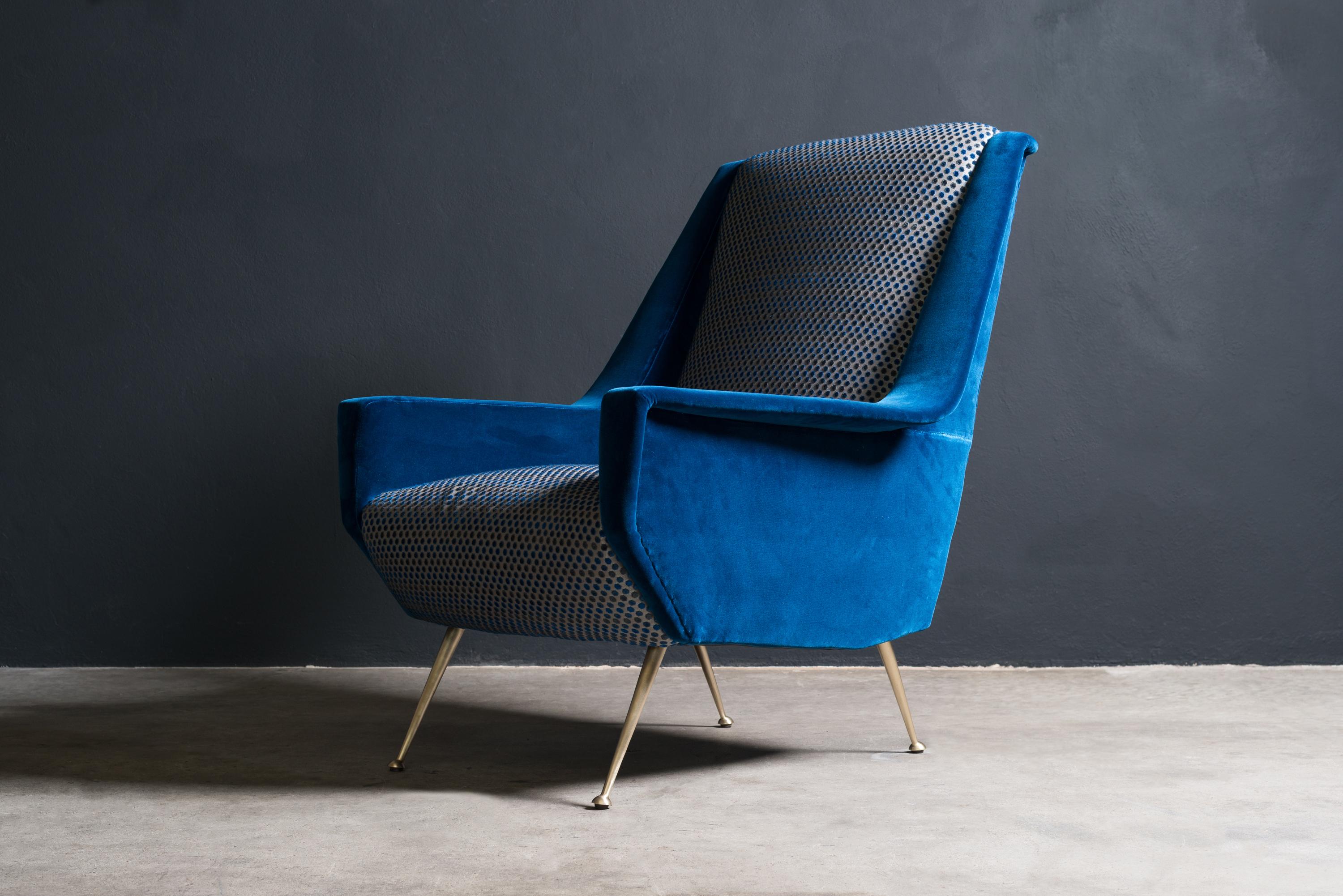 Mid-Century Modern Pair of 1950s Italian Lady Chairs