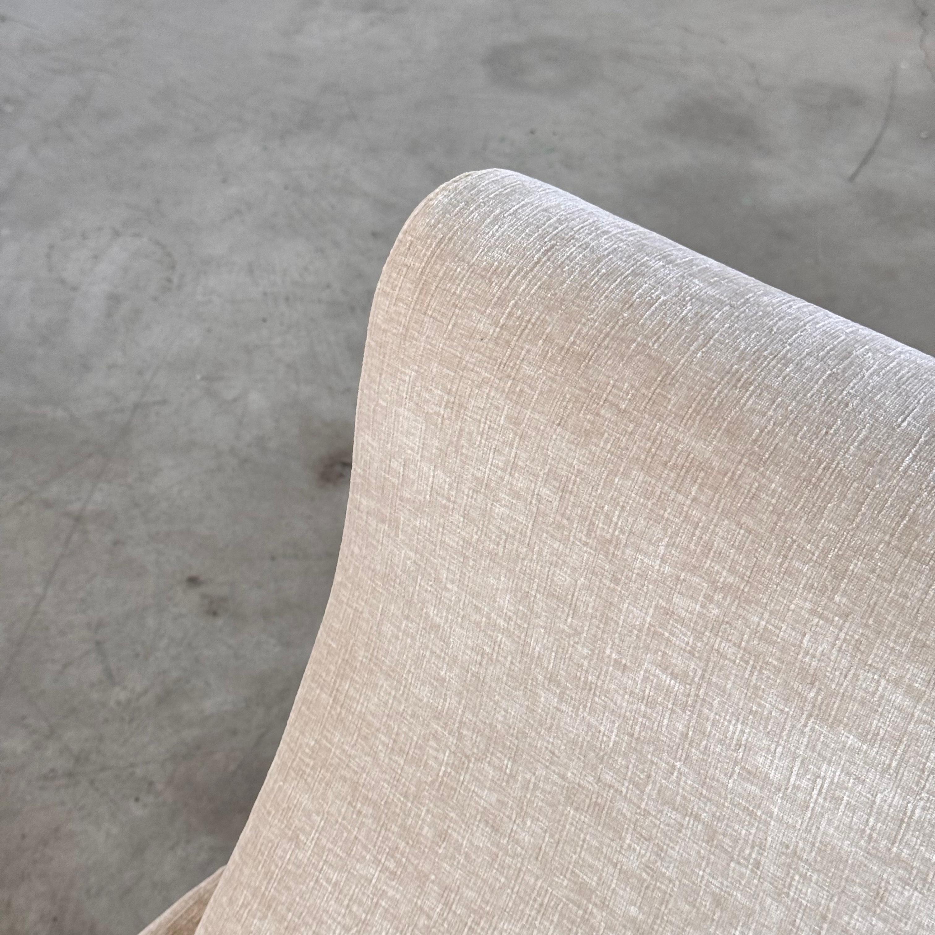 Paire de chaises longues italiennes des années 1950 par Gigi Radice, tissu Rubelli en vente 6