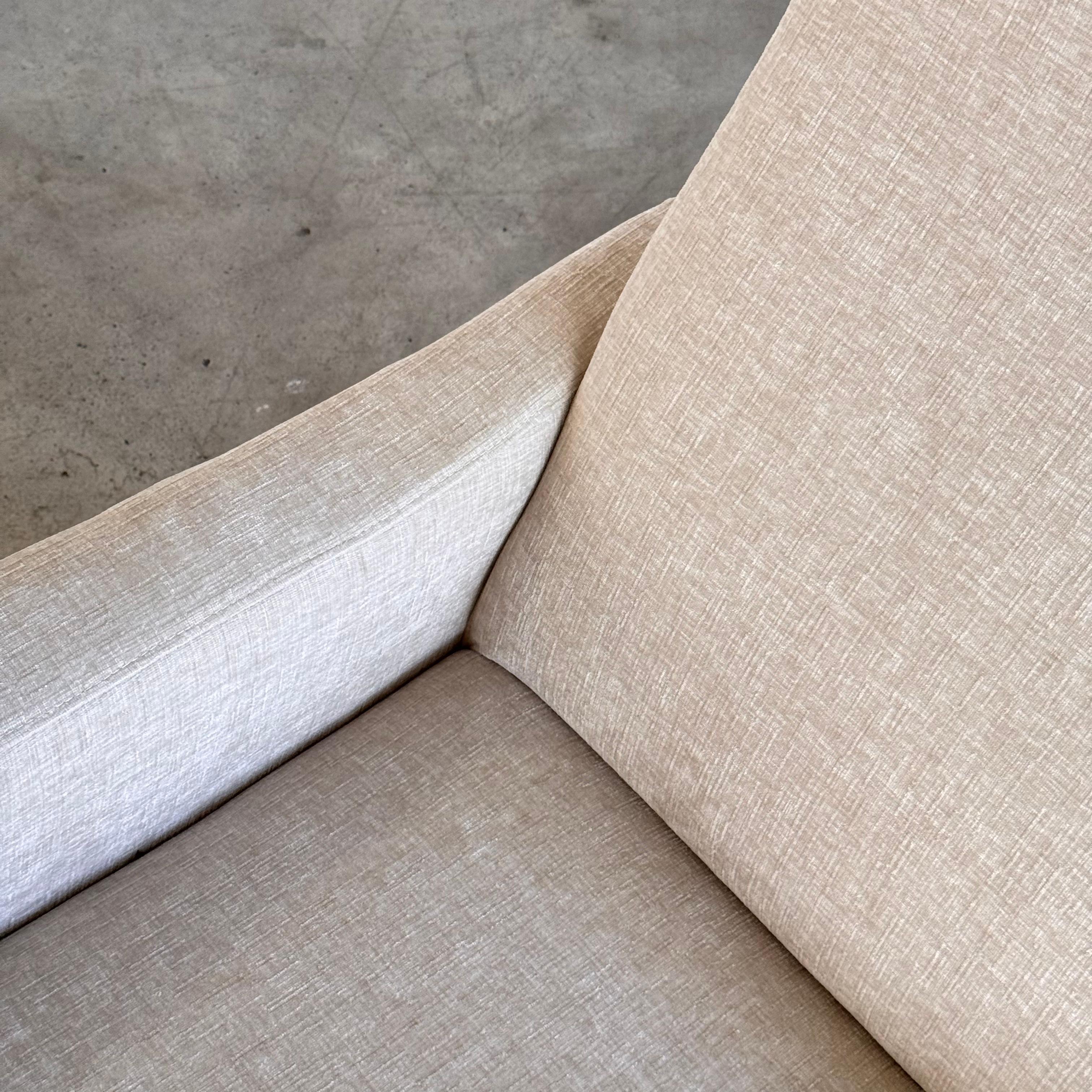 Paire de chaises longues italiennes des années 1950 par Gigi Radice, tissu Rubelli en vente 2