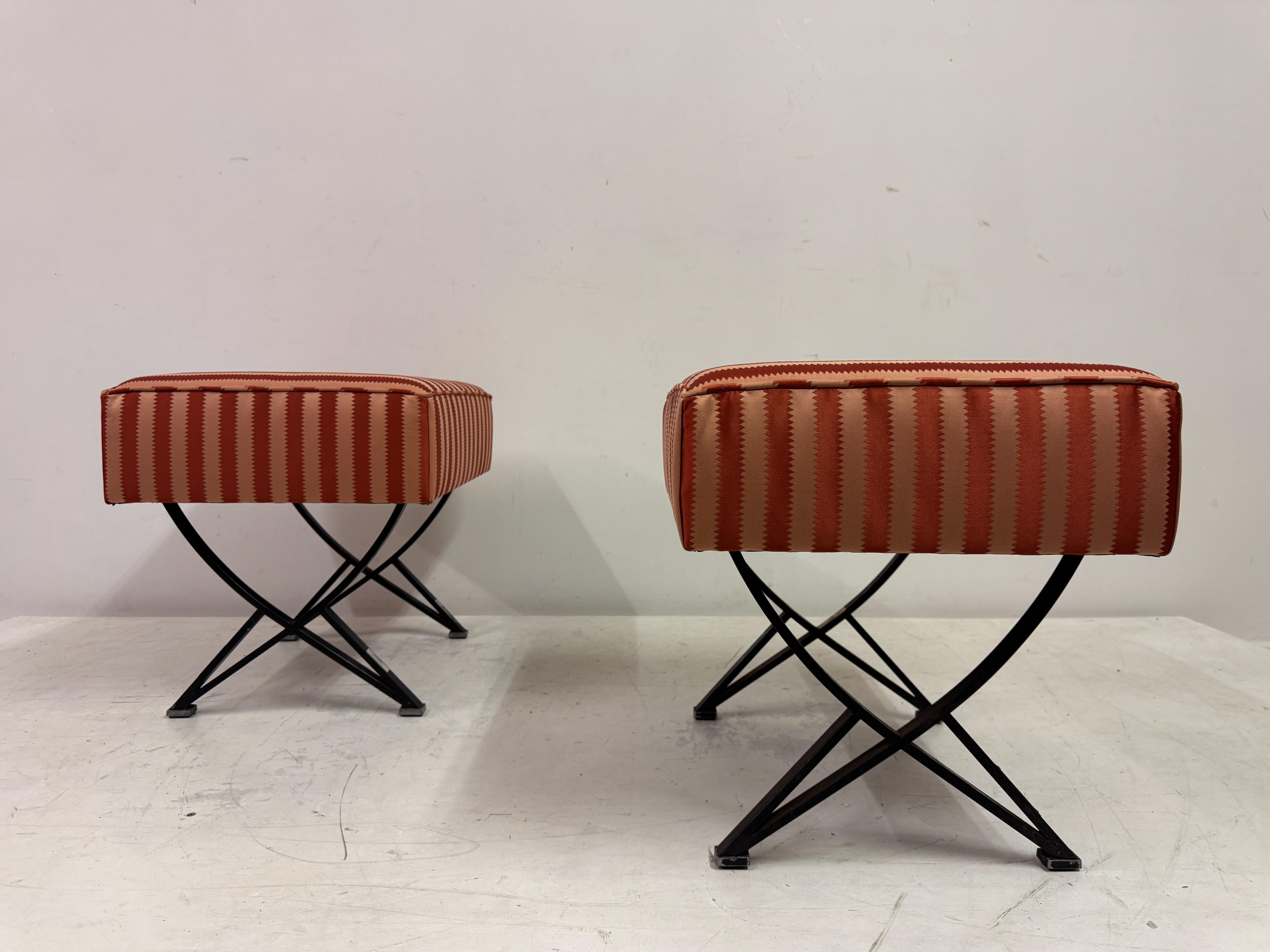 Pair of 1950s Italian Stools by Gianni Moscatelli for Formanova For Sale 6