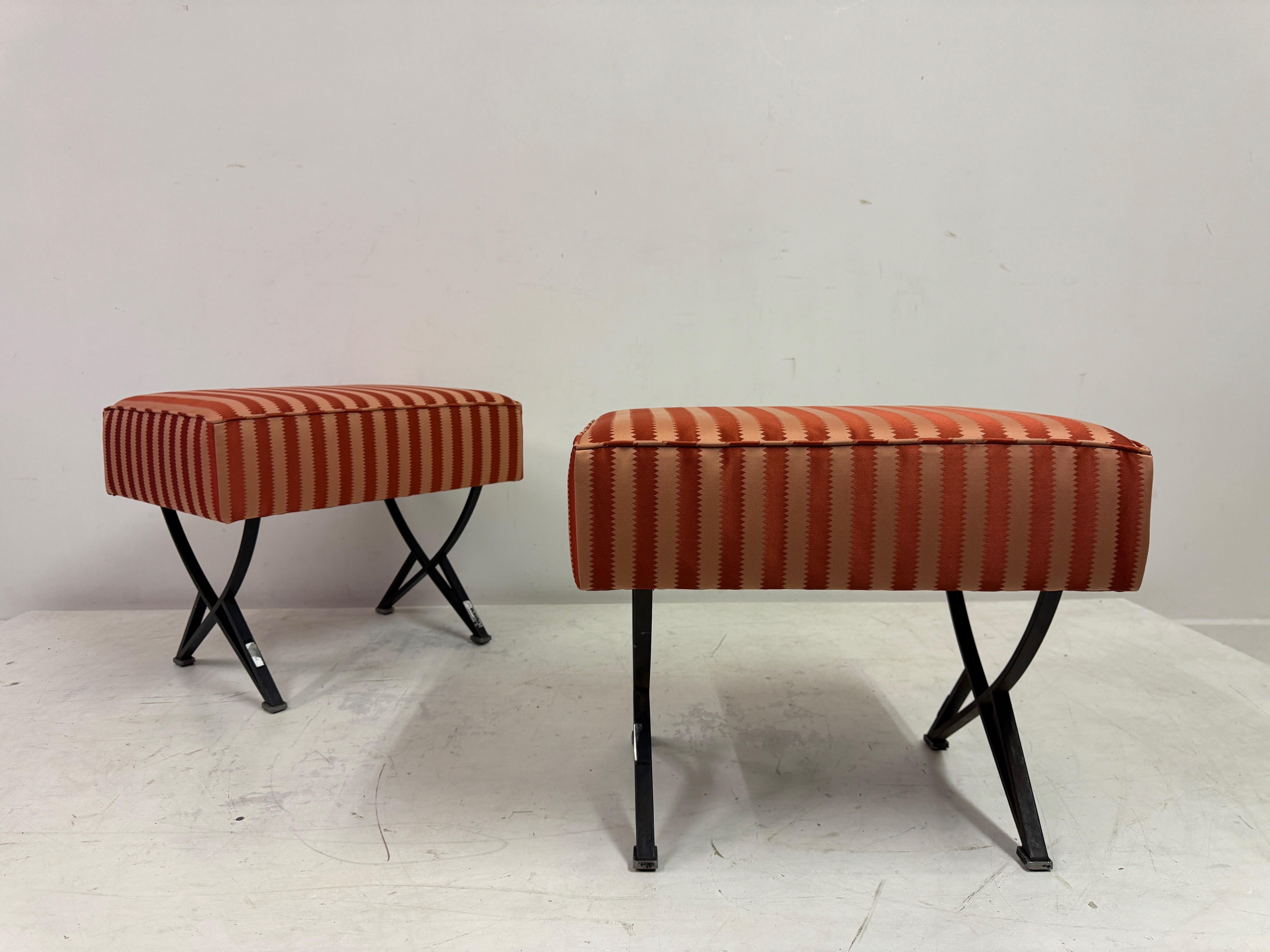 Pair of 1950s Italian Stools by Gianni Moscatelli for Formanova For Sale 8