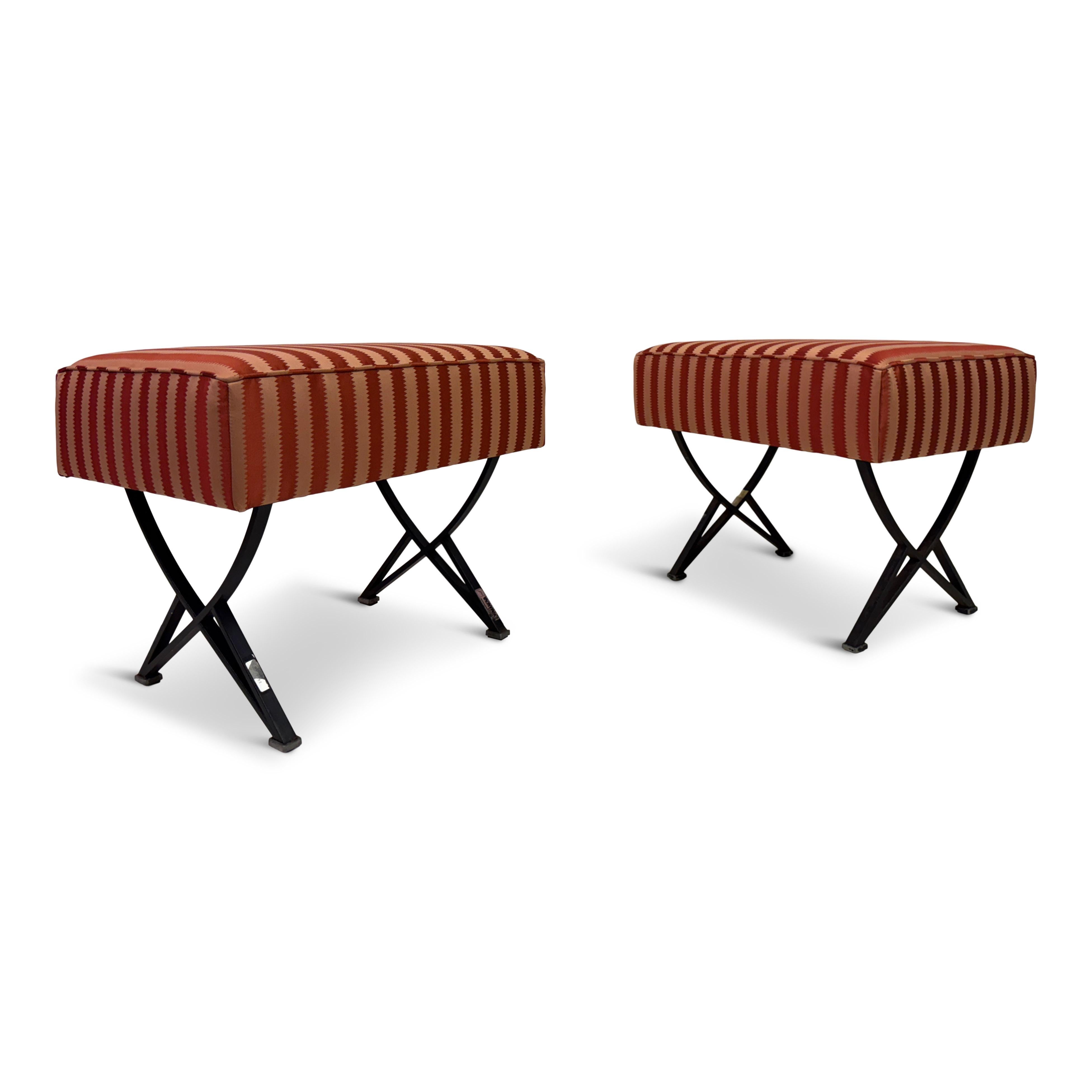 Pair of 1950s Italian Stools by Gianni Moscatelli for Formanova For Sale 10