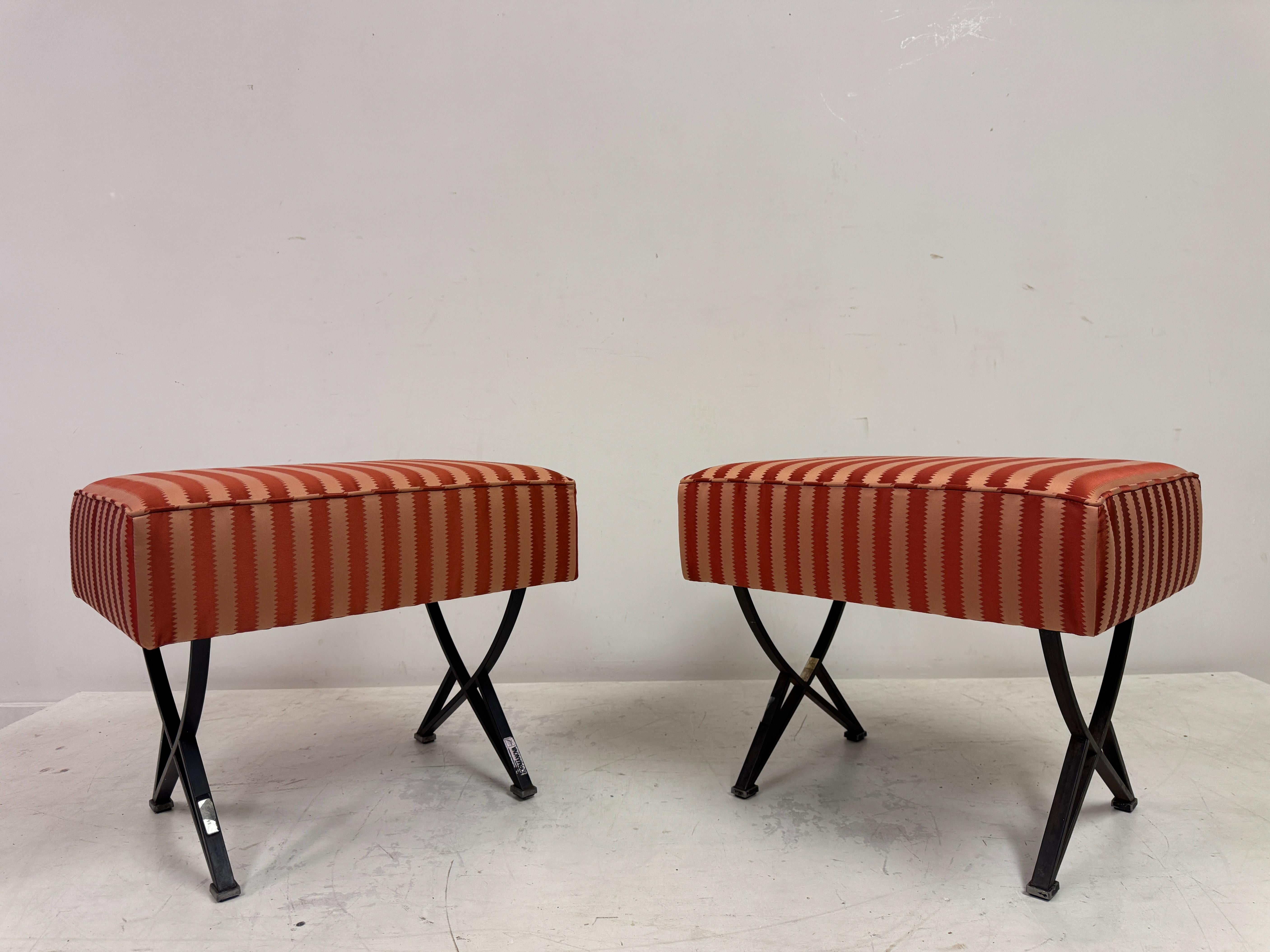Pair of 1950s Italian Stools by Gianni Moscatelli for Formanova For Sale 1