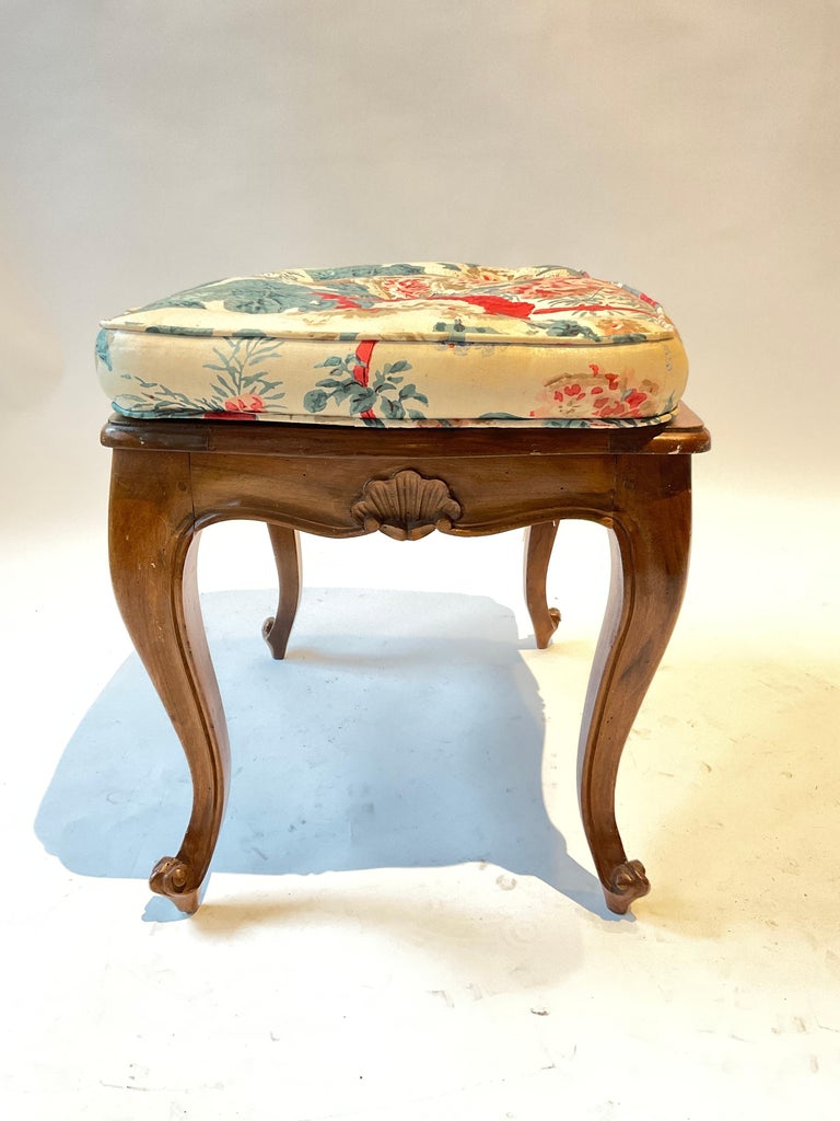 Pair Of 1950s Italian Wood Ottomans For Sale at 1stDibs