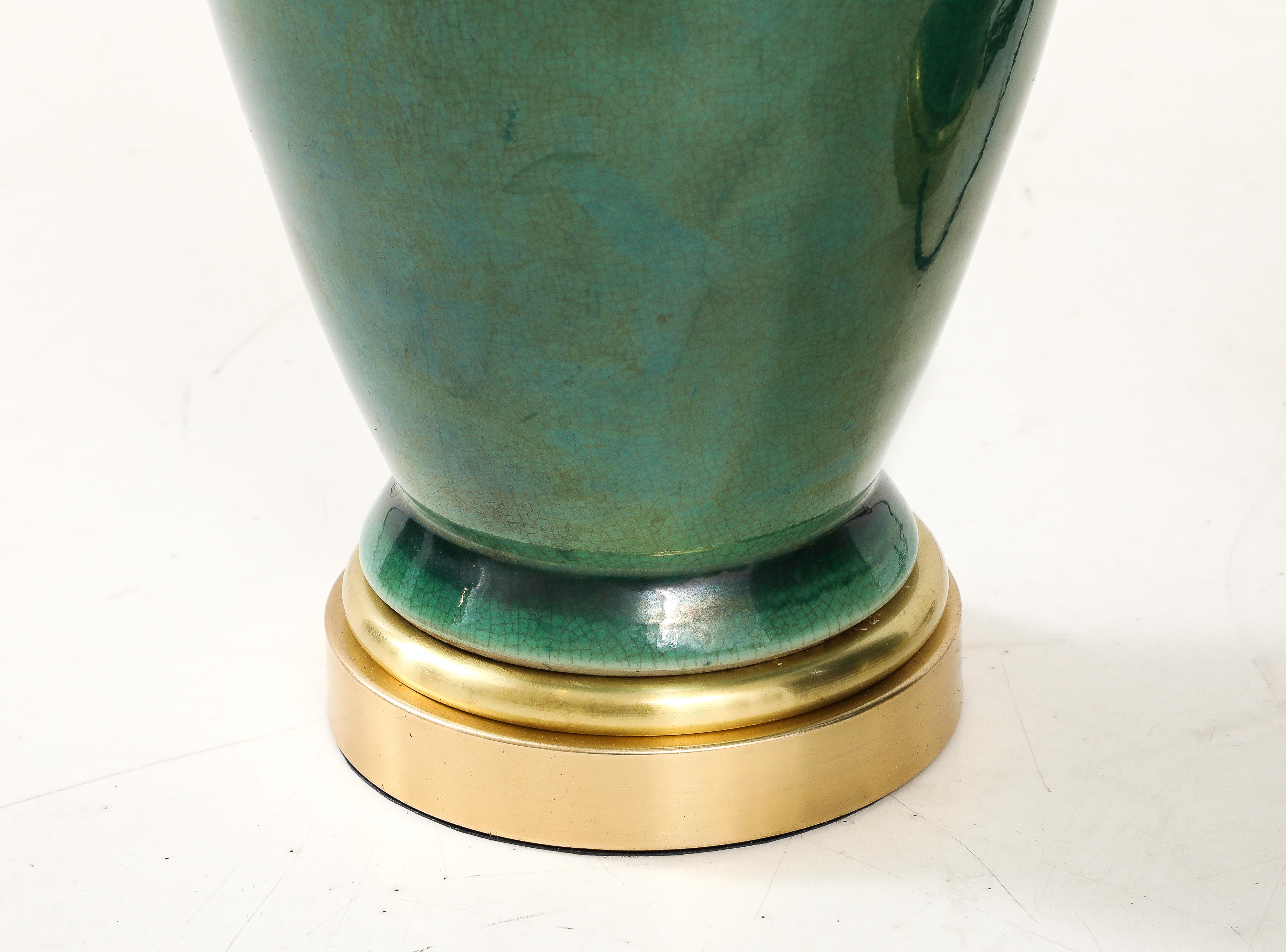 Paire d'urnes en céramique japonaise des années 1950  Lampes en vente 1