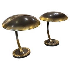 Paar 1950er Kaiser Dell Midcentury Schreibtischlampen Modell 6751