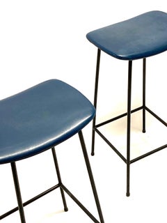Pair of 1950s Kandya Bar Stools Designed By Frank Guille