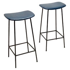 Pair of 1950s Kandya Bar Stools Designed By Frank Guille