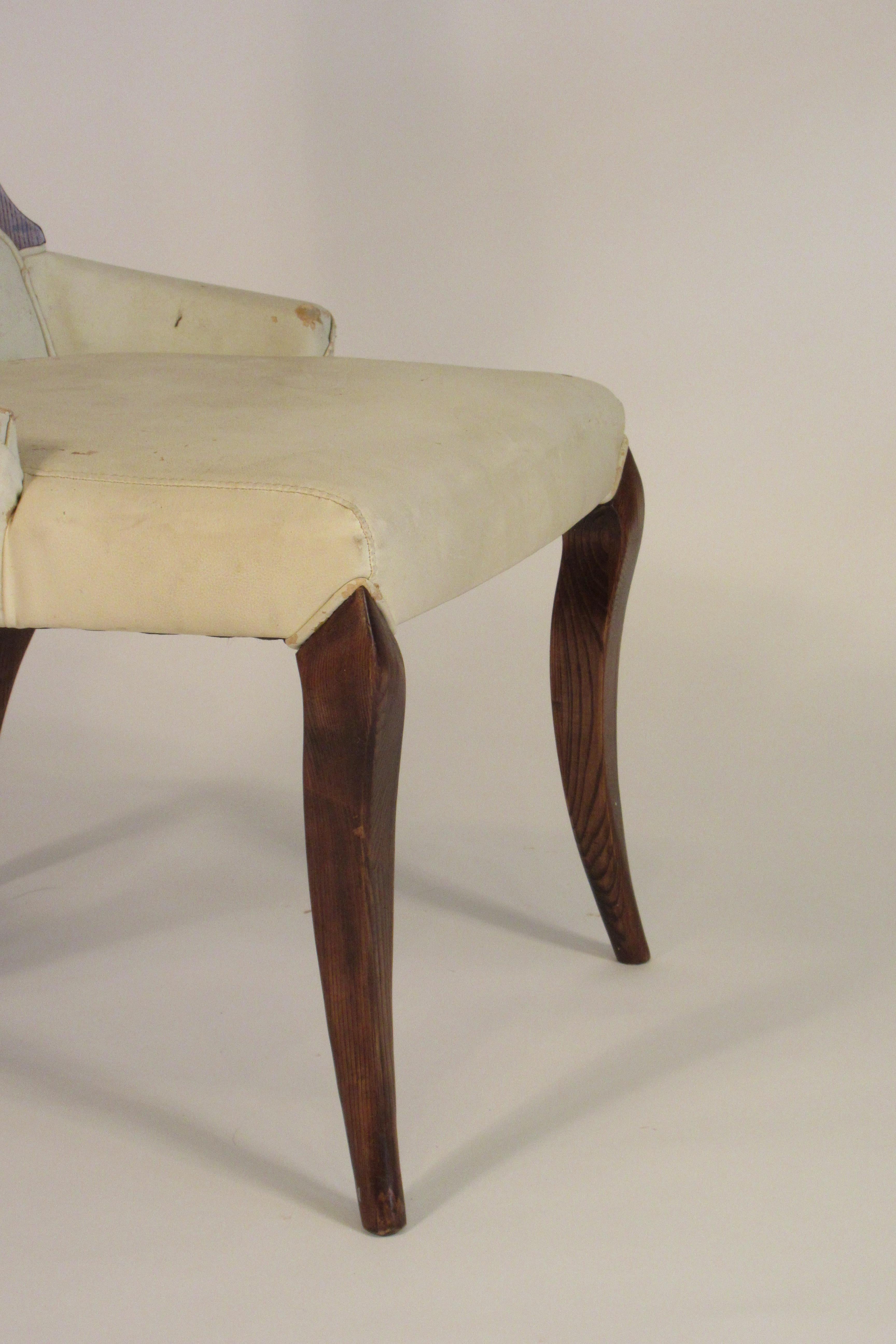 Pair of 1950s Klismos Side Chairs 6