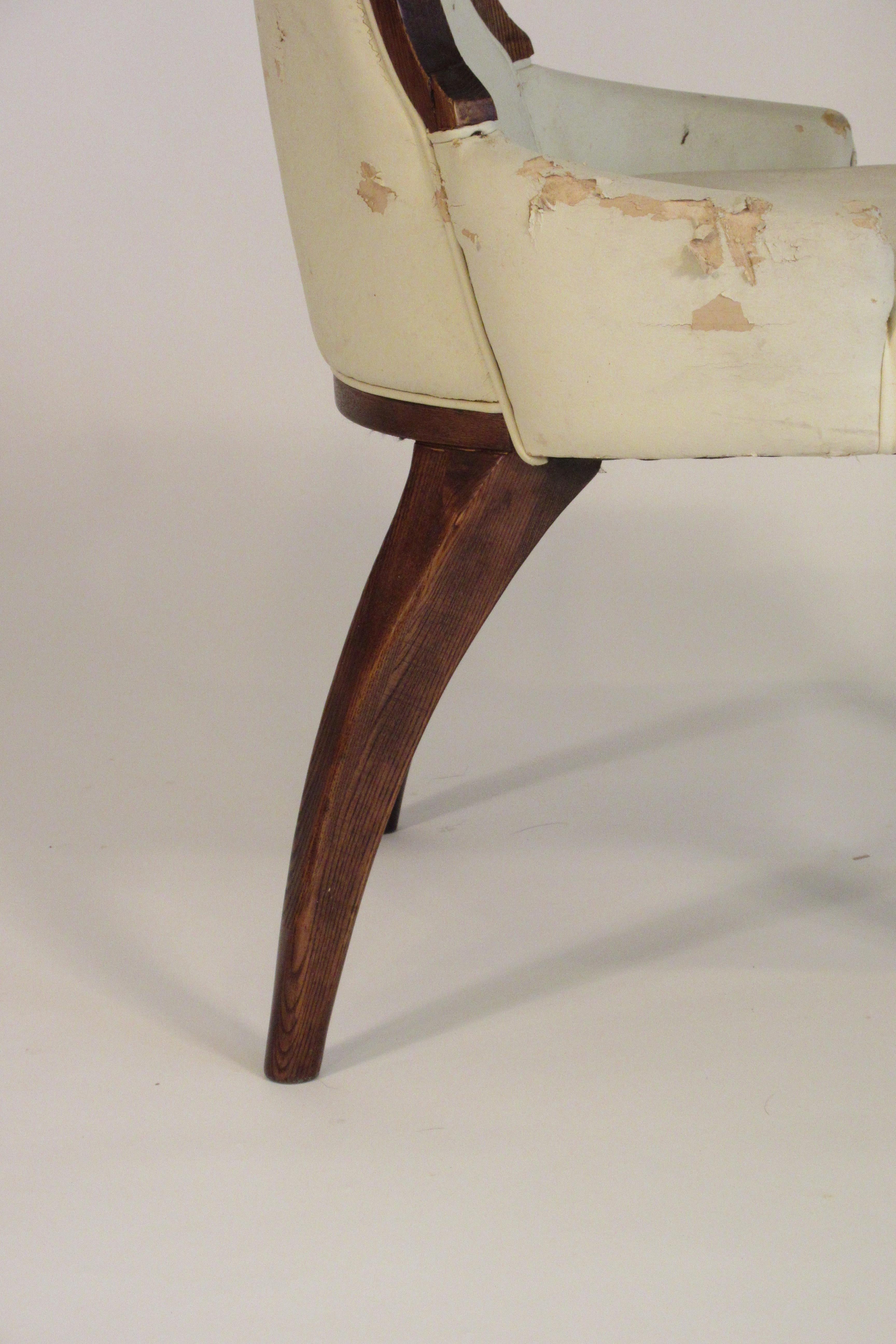 Pair of 1950s Klismos Side Chairs 7