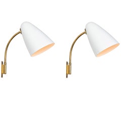 Paire de lampes murales Lisa Johansson-Pape Modèle 3054 des années 1950 pour Orno