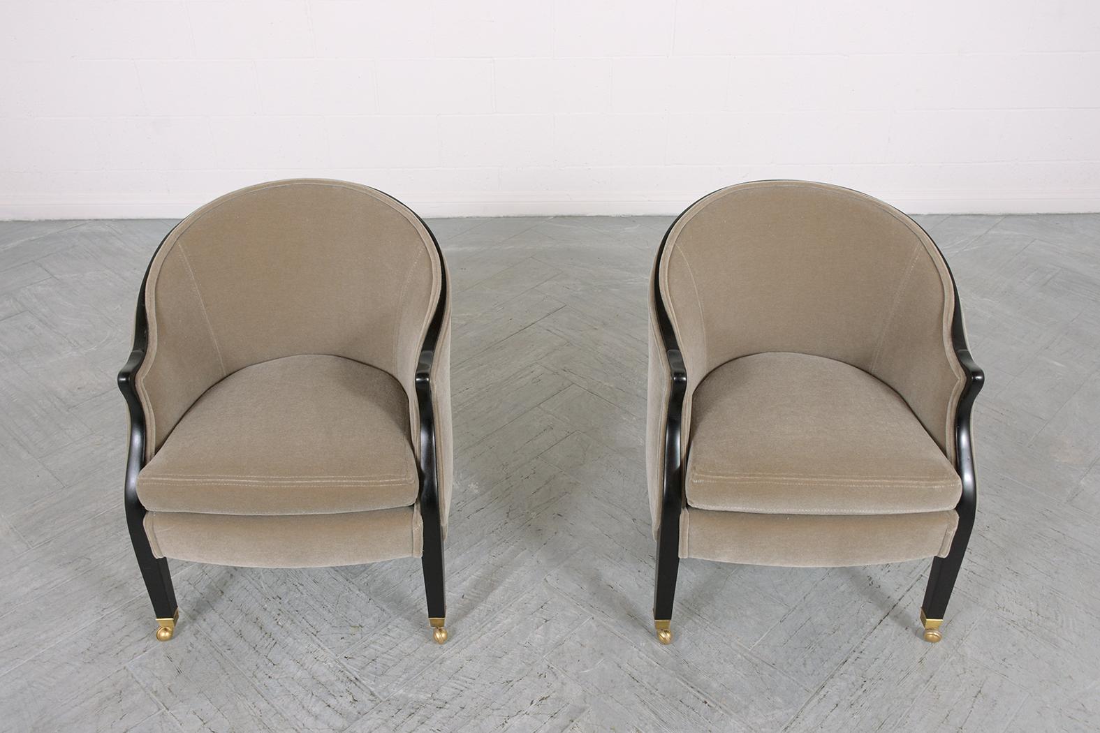American  Pair of Lounge Chairs by Baker