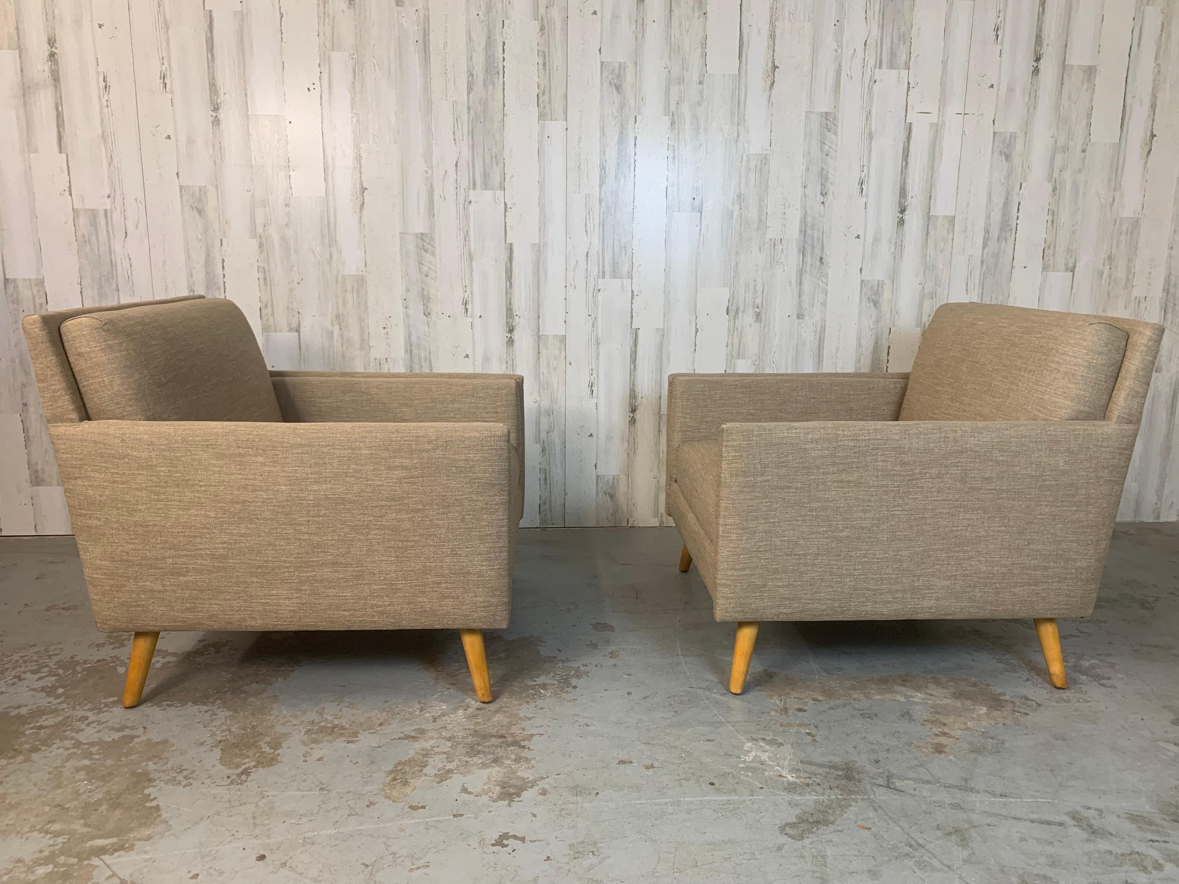 Paire de chaises longues des années 1950 en vente 3