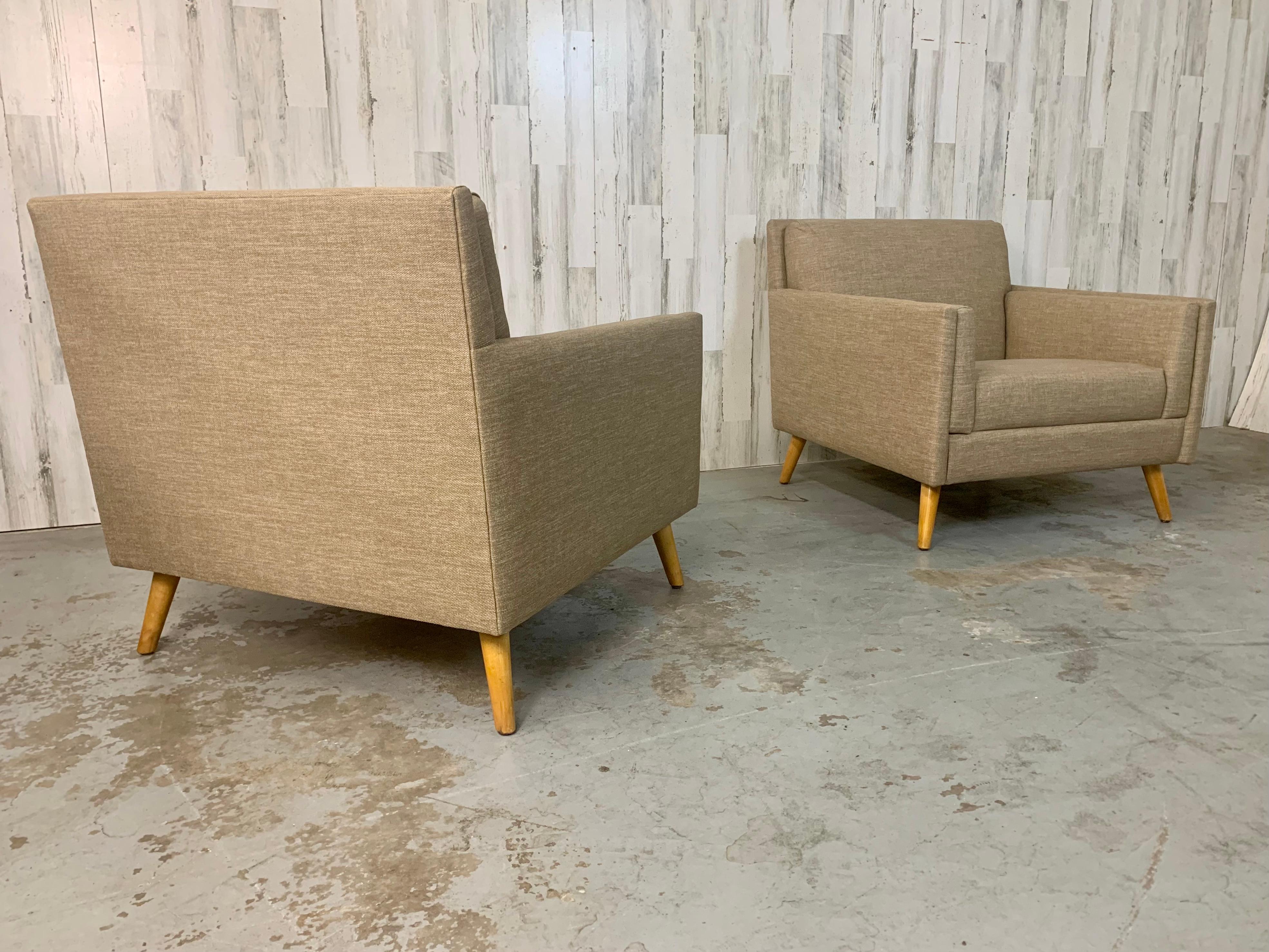 Mid-Century Modern Paire de chaises longues des années 1950 en vente