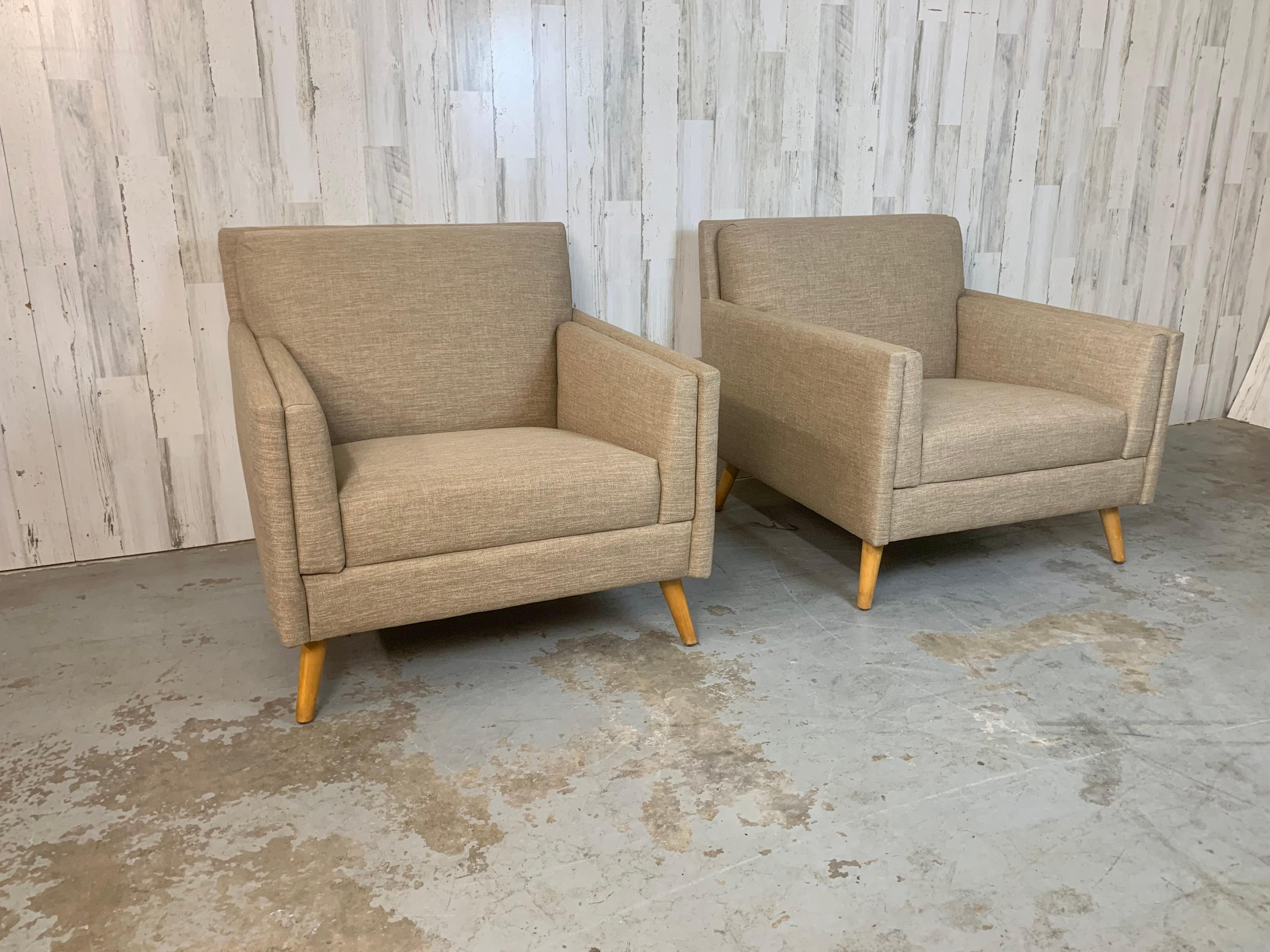 Paire de chaises longues des années 1950 Bon état - En vente à Denton, TX