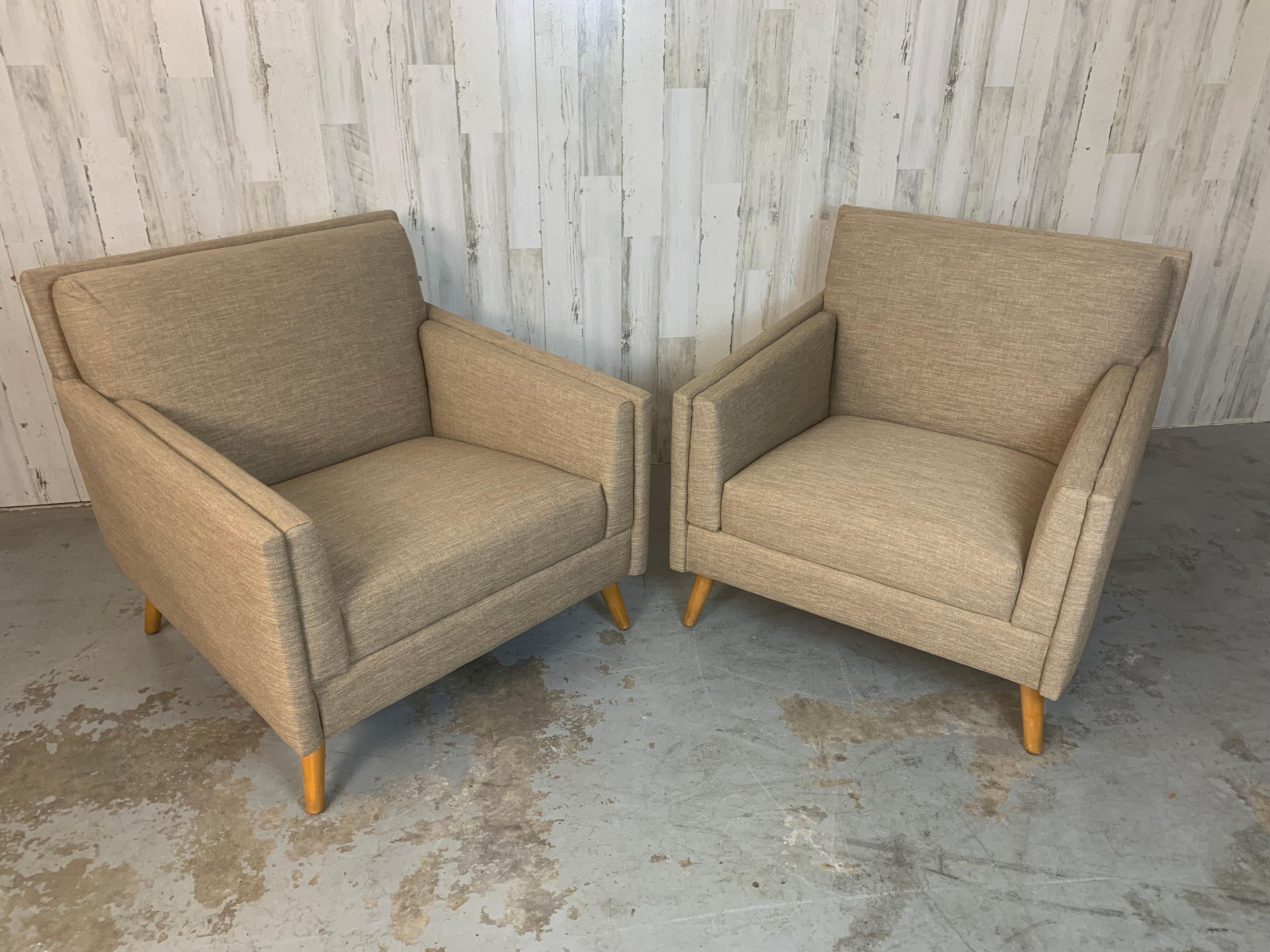 Paire de chaises longues des années 1950 en vente 1