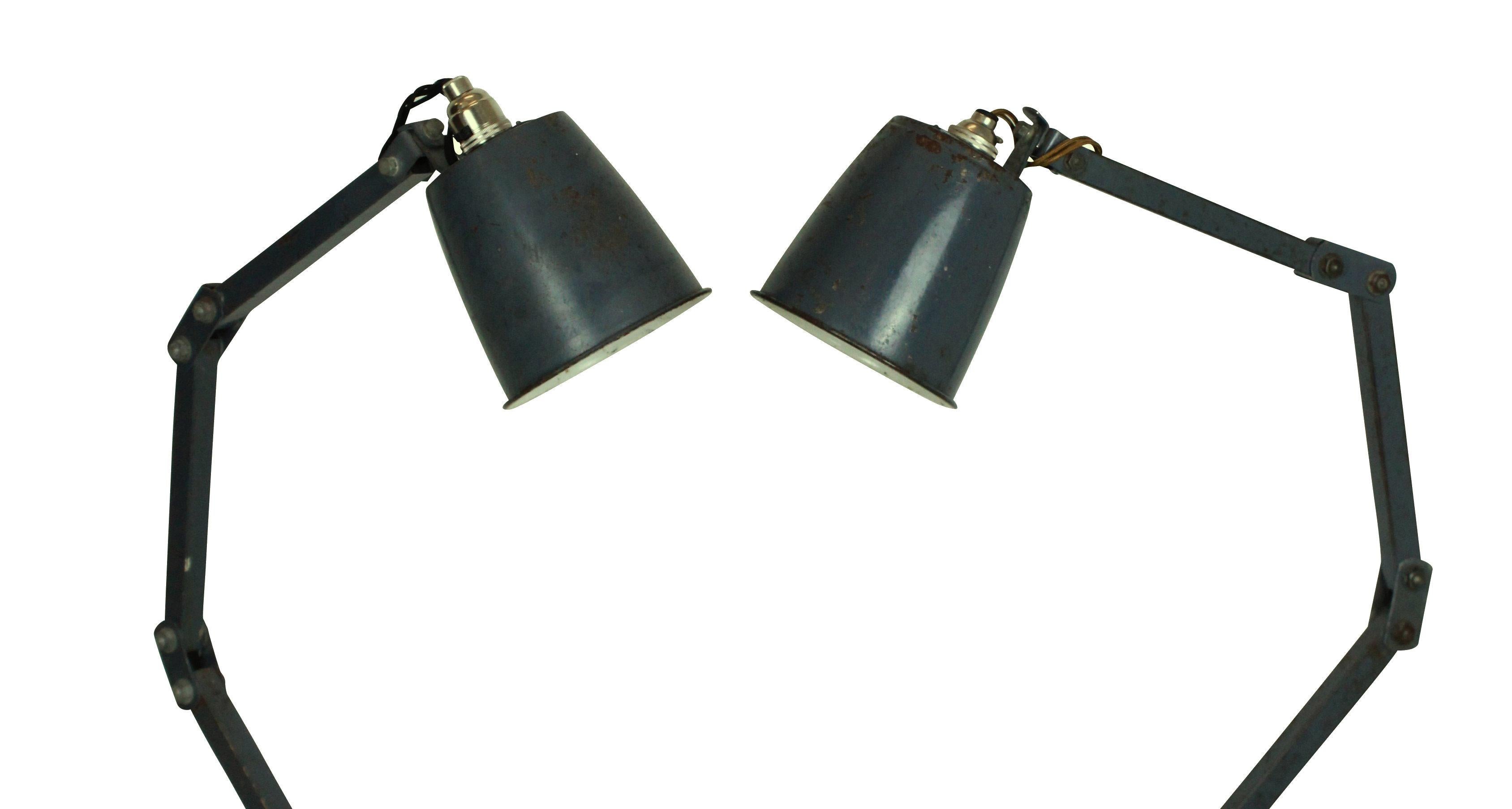 A pair of English memlite articulated lights in their original paint.

    