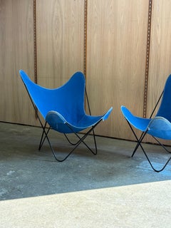 Pair of 1950s Mid Century Butterfly Armchairs