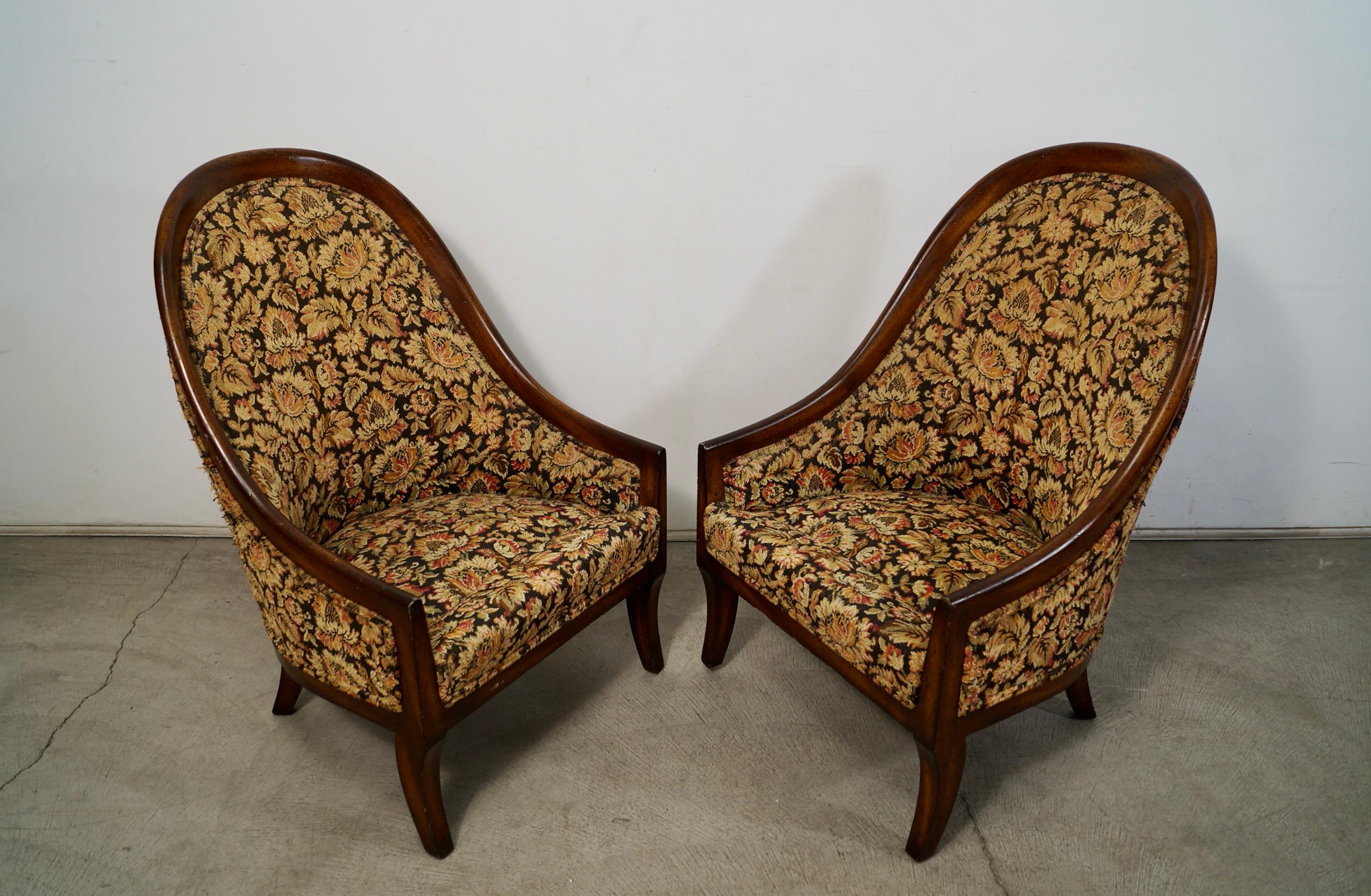 Coppia di poltrone da club in stile Harvey Probber del 1950 in vendita 3
