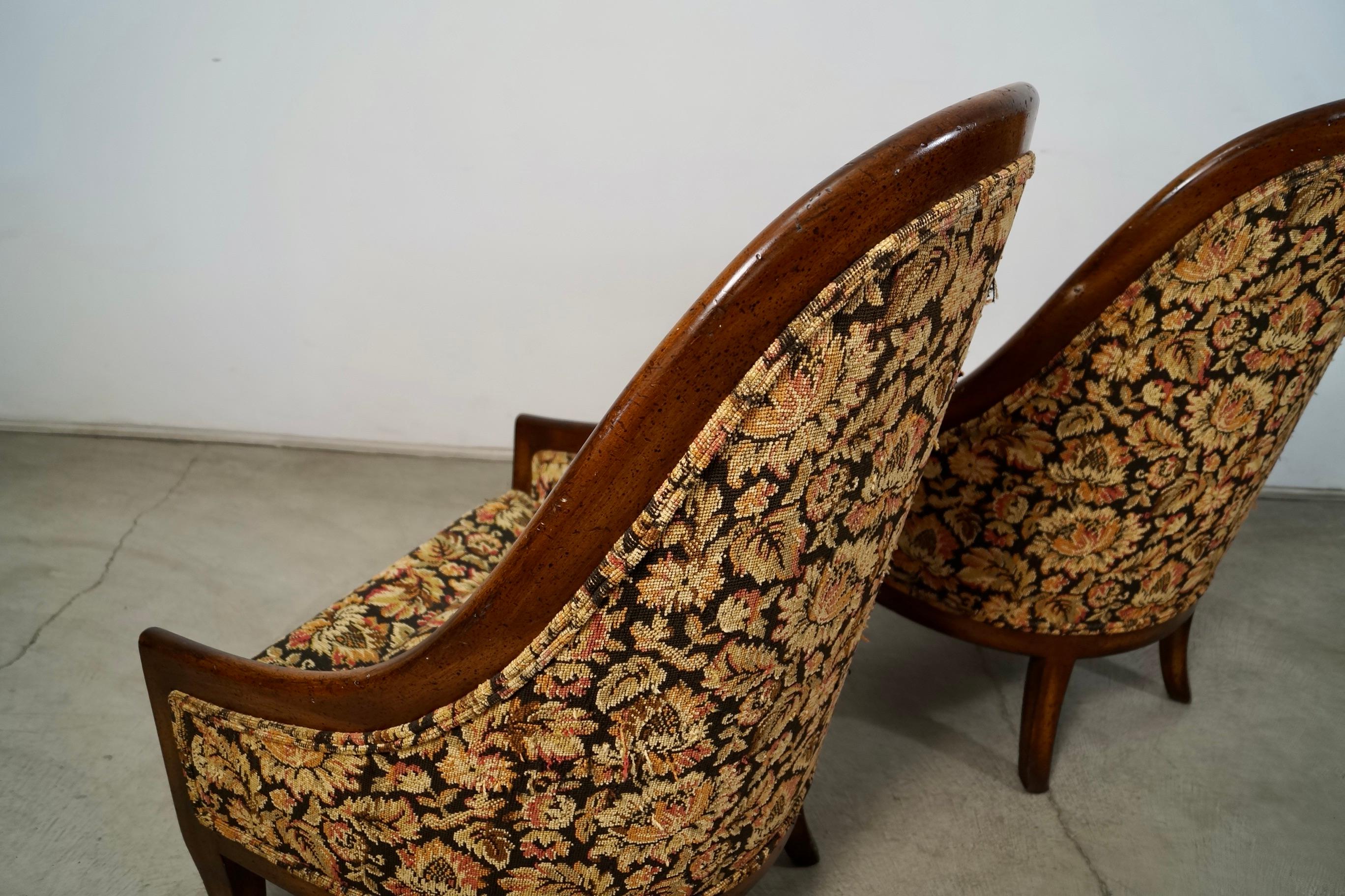 Coppia di poltrone da club in stile Harvey Probber del 1950 in vendita 13