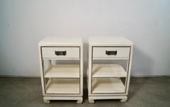 Pair of 1950's Mid-Century Modern Chinoiserie Nightstands by R-Way