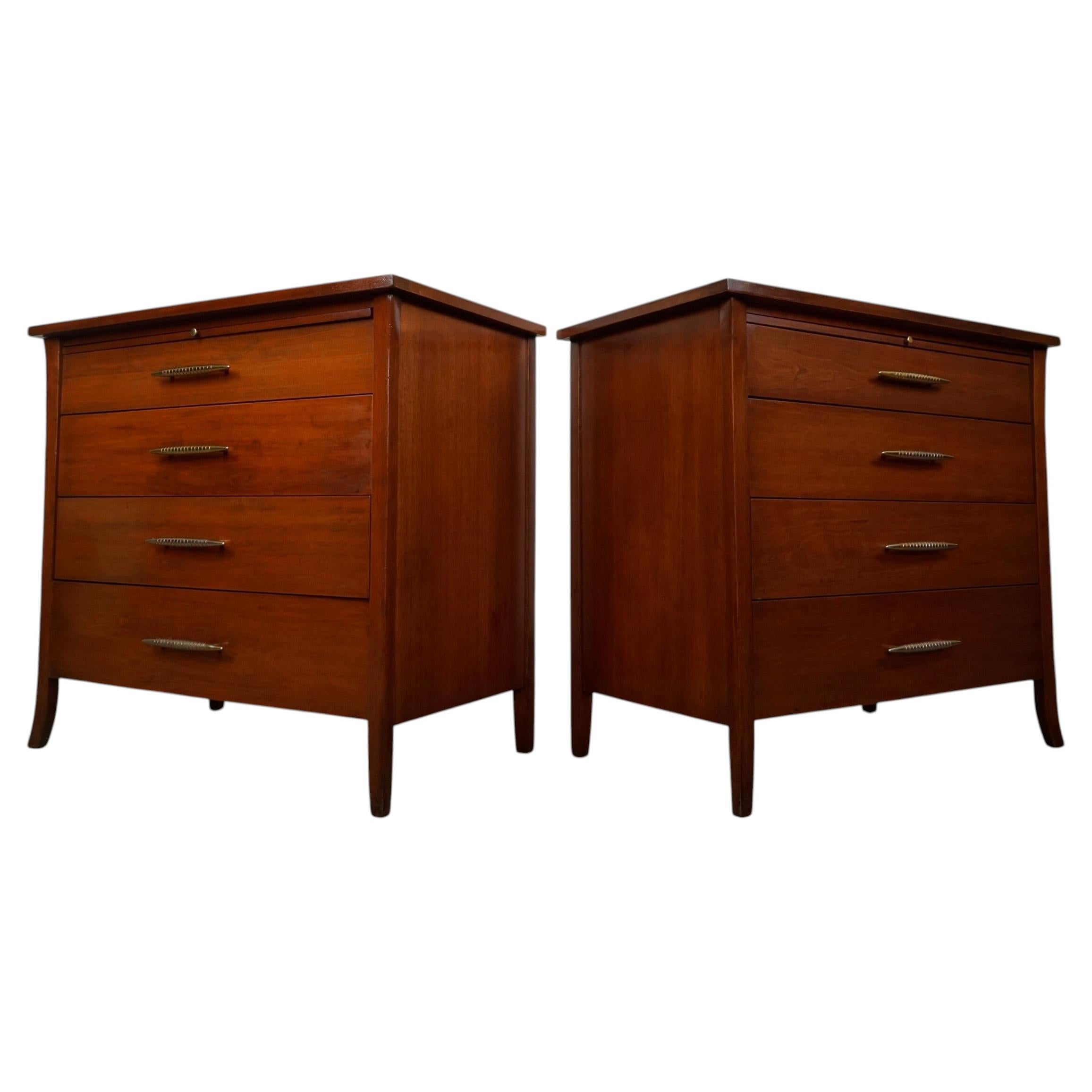 Pair Of 1950's Mid-Century Modern Dressers by Permacraft For Sale