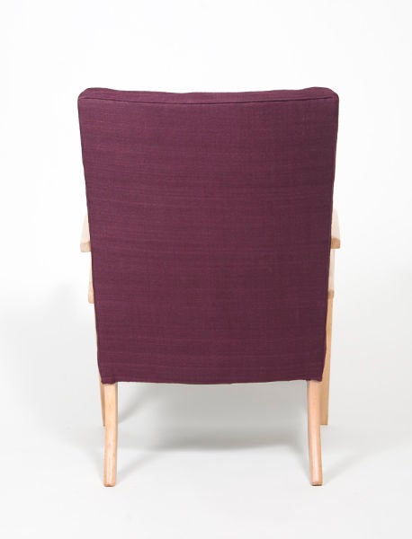Fabric Pair of 1950s Mid-Century Modern Italian Armchairs For Sale