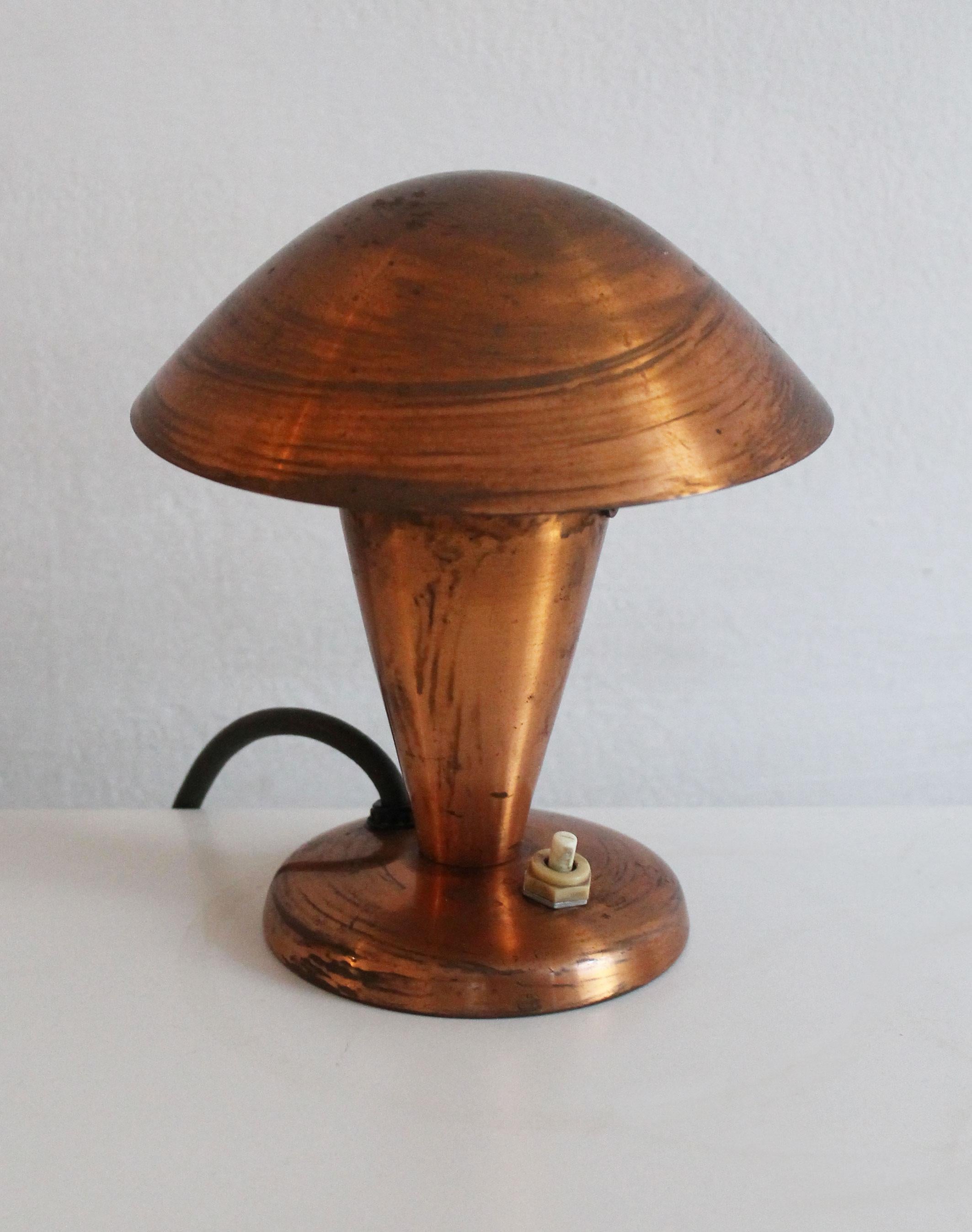 Czech Pair of 1950's Modernist Table Lamps nicknamed 