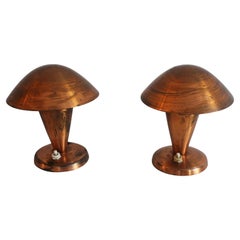 Pair of 1950's Modernist Table Lamps nicknamed "the Mushrooms" by Vladimir Havel