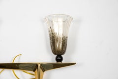 Pair of 1950s Murano Glass Sconces