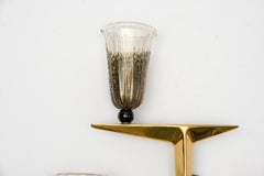 Pair of 1950s Murano Glass Sconces