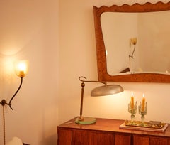Pair of 1950s Murano Wall Sconces with Sculptural Rose Stem Motif