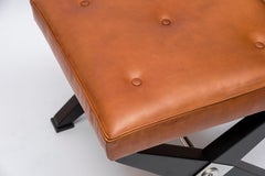 Pair of 1950s Neoclassic Stools in the Style of Jansen