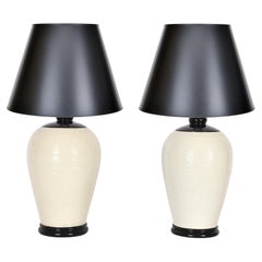 Coppia di lampade da tavolo in ceramica NK (Nordiska Kompaniet) degli anni '50
