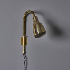 Pair of 1950s Perforated Brass Wall Lamps Attributed to Lisa Johansson Pape