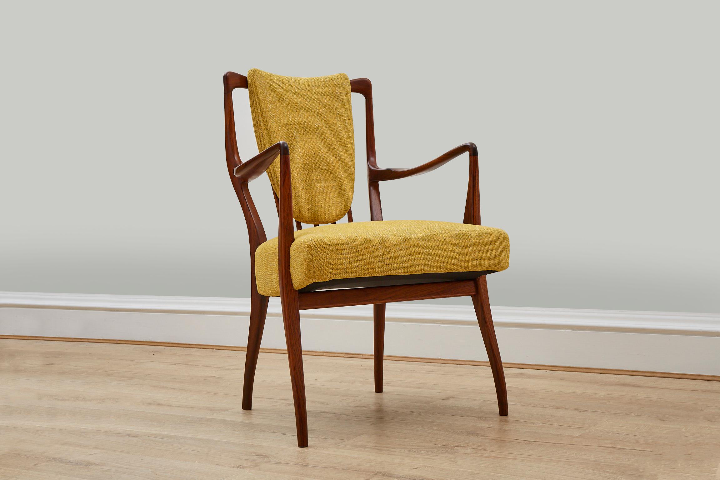 Pair of 1950's Rosewood Side Chairs by A.J Milne 1
