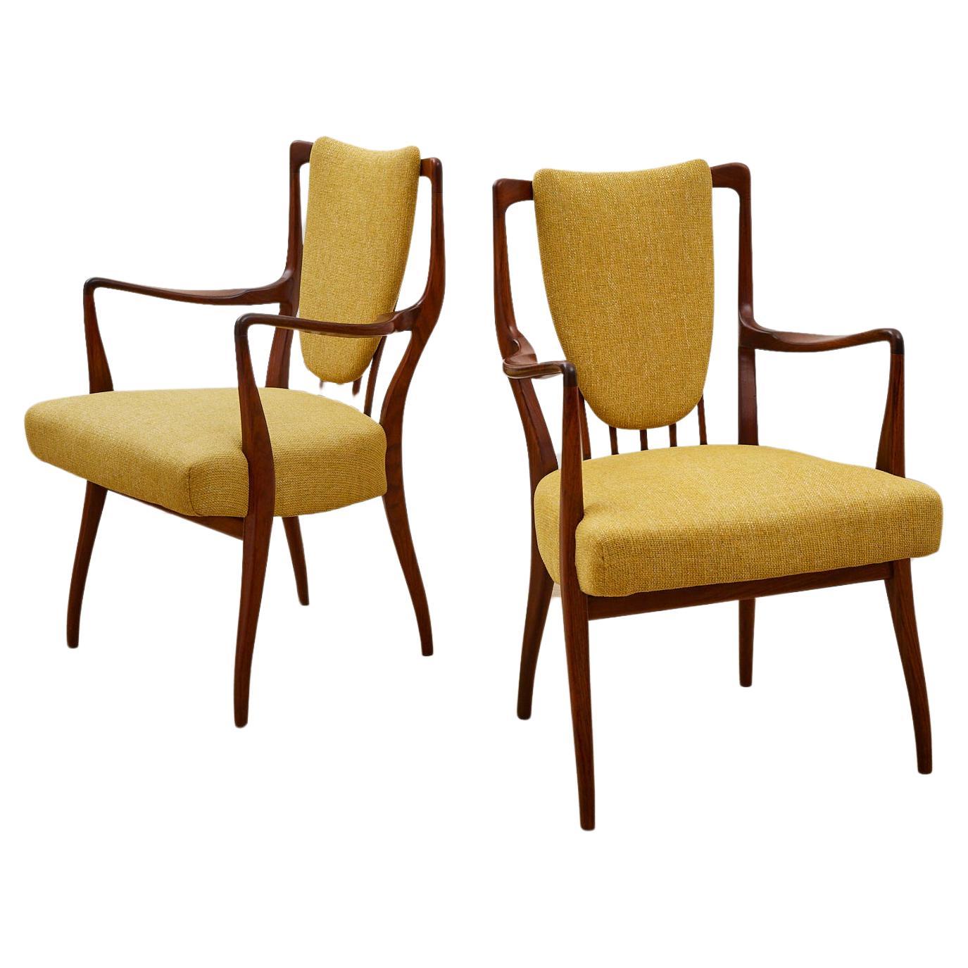 Pair of 1950's Rosewood Side Chairs by A.J Milne